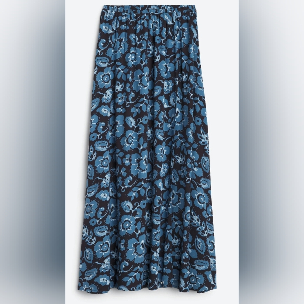 STEVE MADDEN Jada Woven Maxi Skirt L